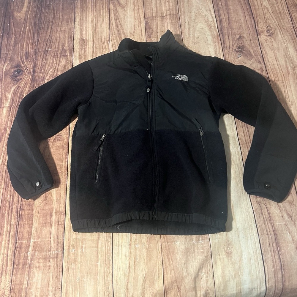 The North Face Soft Shell Apex Jacket Youth L Large 14/16 Black Full Zip Boys